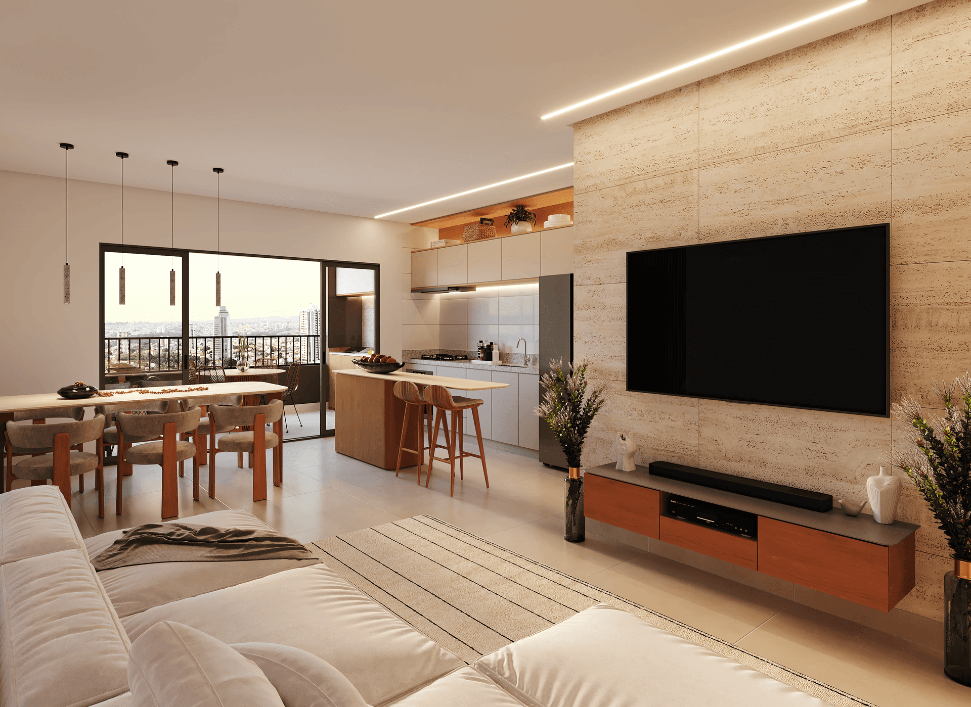 Apartamento de 3 suítes a poucos passos do Flamboyant