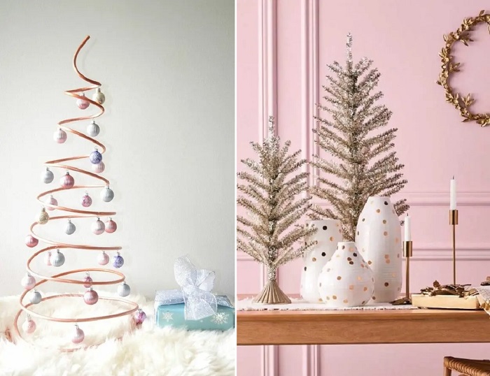 Branco e dourado: decoração de Natal moderna e minimalista | Blog CMO